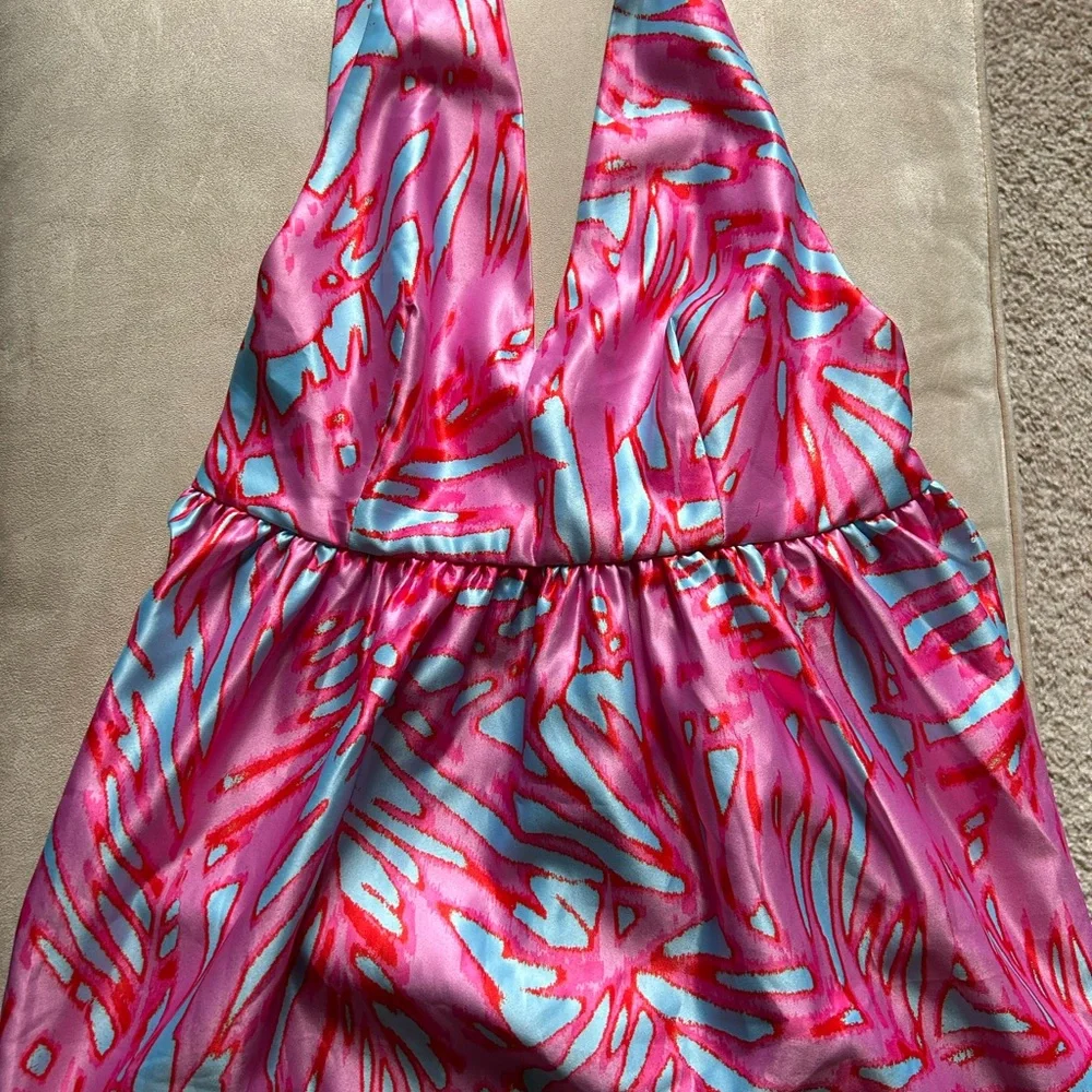 Romeo & Juliet Couture Chic Tropical Print Dress - Picture 3 of 5